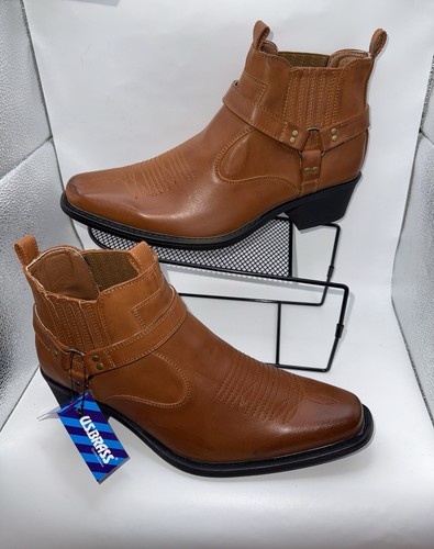 Brass ankle leather boots - brass,
