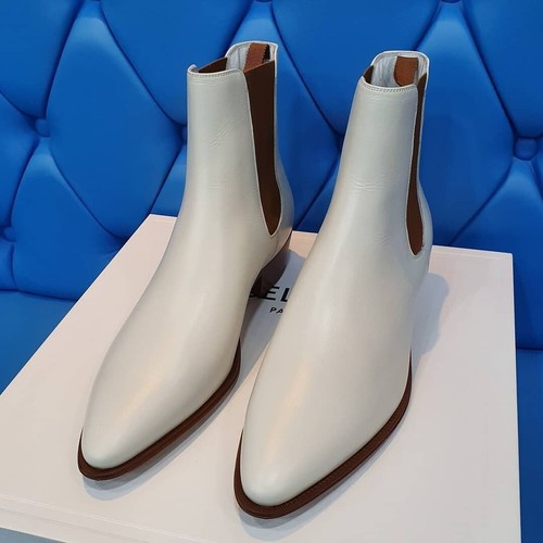 Handmade white chelsea ankle - handmade,