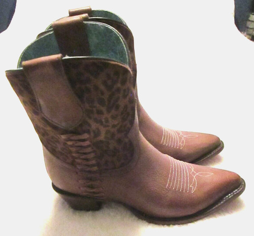 Corral brown leather leopard - corral,
