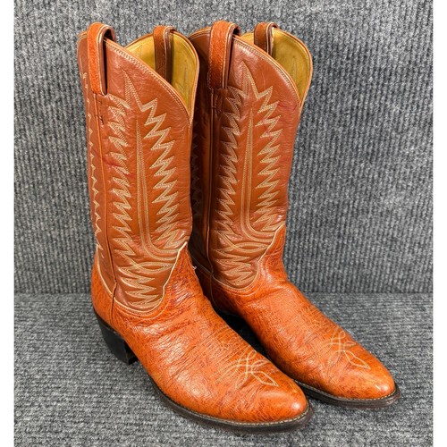 Vintage tony lama 8057 - vintage, cognac