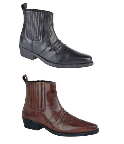 Woodland mens leather gusset - woodland,