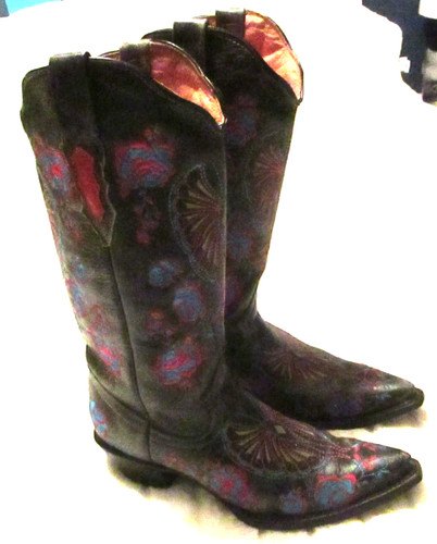 Dark gray leather just below - gray,