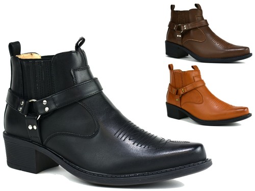 Mens ankle cowboy - mens, boots