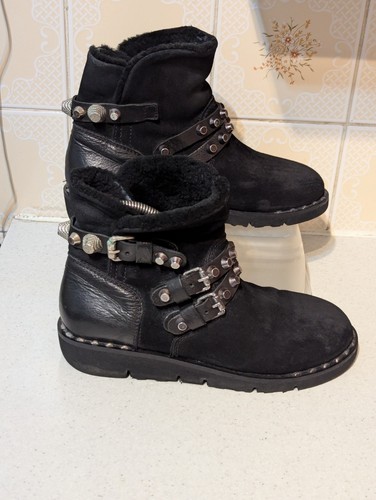 Mimmu womens black suede - mimmu,
