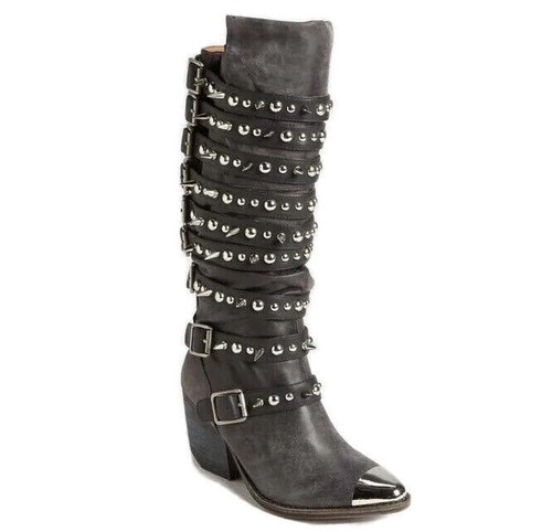 Jeffrey campbell black leather - jeffrey,