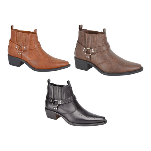 Brass mens faux leather - us,