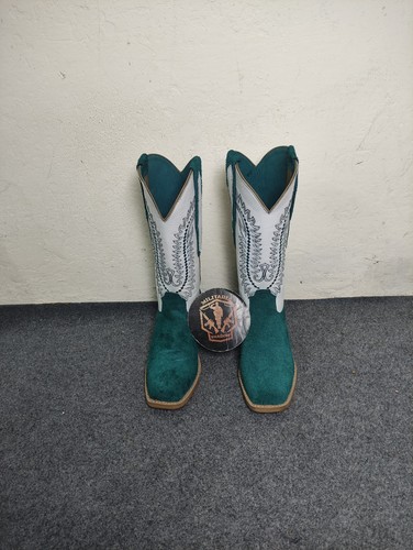 Men white leather cowboy - men's,