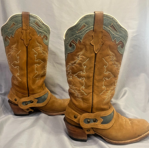 Reyme leather cowboy boots - reyme,