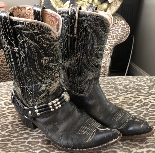 Vintage cowboy boots with - cowboy,