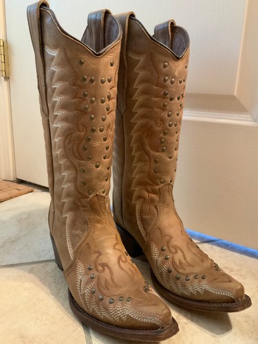 Circle brown leather just - g,