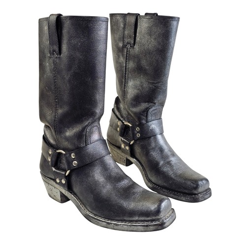 Frye black leather harness - black,